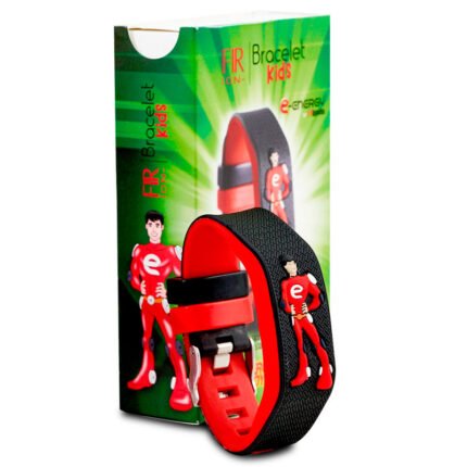 Bracelete FIR Íon Energy Boy Preto/Vermelho