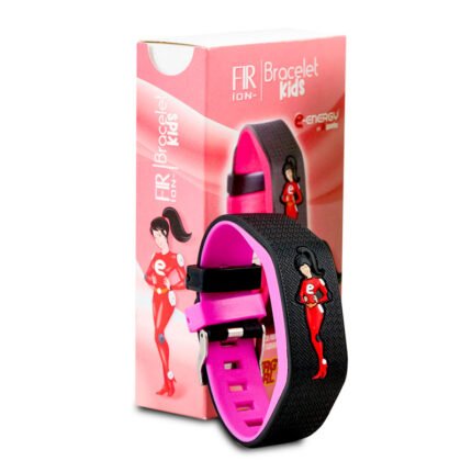Bracelete FIR Íon Energy Girl Preto/Rosa